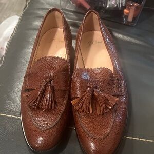 J. Crew Rich Brown Tassel Loafers